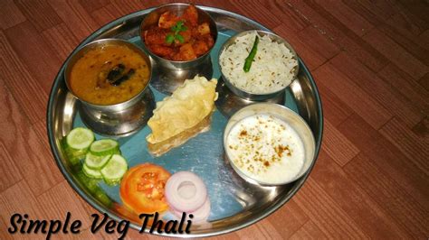 Instant Simple Veg Thali Recipes Indian Lunch Menu Recipe Ideas