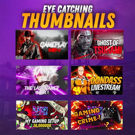 Make Professional Eye Catching Gaming Thumbnails By Moizmk Fiverr