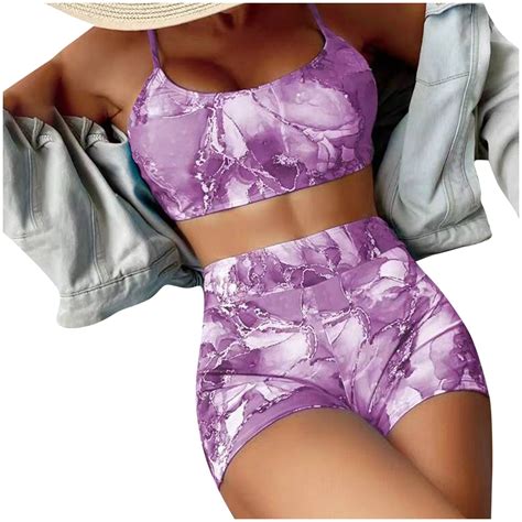 QUYUON Swim Suits For Women 2024 Bikini 2 Piece Floral Print Bikini