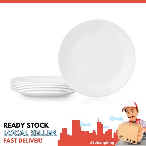 Sgstock Corelle Vitrelle 8 Piece Dinner Plates Set Triple Layer