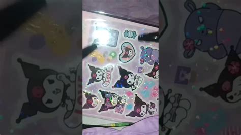 Cajita De Stickers Y Pegamento De Panditas Asmr Asmr Papeleria