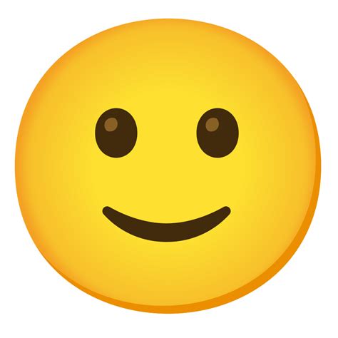 Visage Avec Un L Ger Sourire Emoji