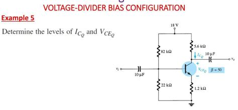 Solved Voltage Divider Bias Configuration Example 5 Det