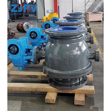 Pn16 DN300 Wcb Carbon Steel Flange Connected Fixed Ball Valve China