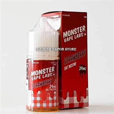 Jual Salt Nic Liquid Monster Vape Labs Strawberry 30ml 24mg 48mg