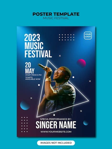 Premium Vector | Music festival poster template