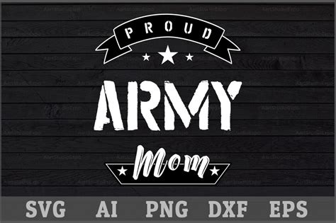 Proud Army Mom Svg Design By Creative Art Thehungryjpeg