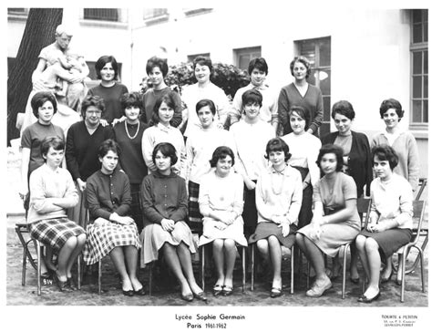 Photo De Classe 1ère Lycée Sophie Germain De 1961 Lycée Sophie