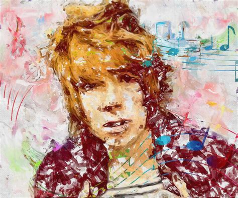 Celebrity Christofer Drew Colorful Art Mixed Media By Luettgen Vidal Fine Art America