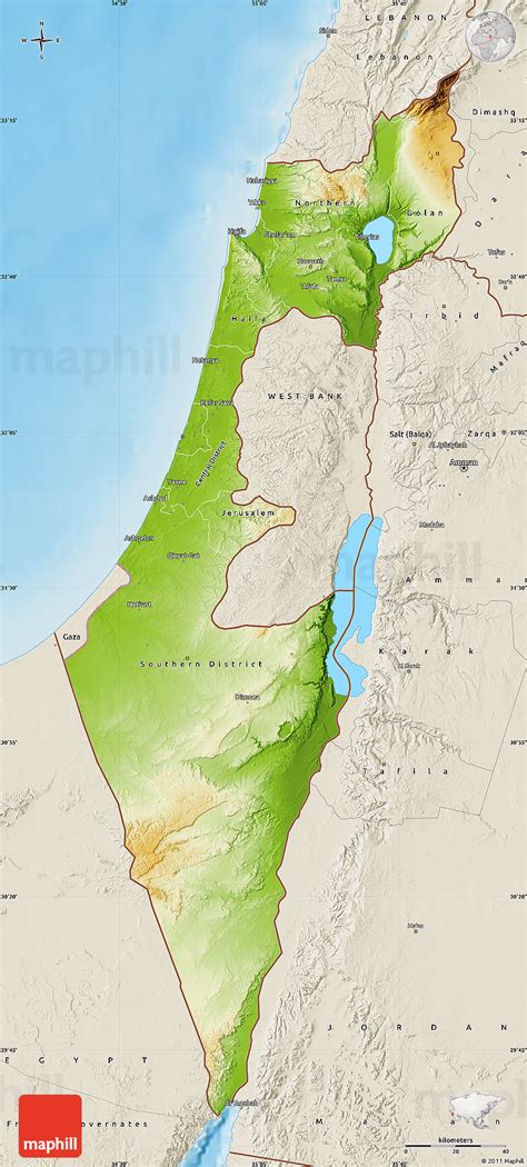 Political Map Of Israel Physical Outside | Images and Photos finder