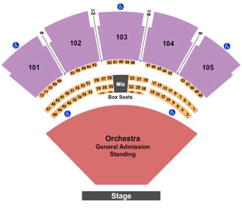 Verizon Amphitheatre Seating Chart Atlanta Elcho Table