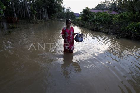 BANJIR DI JAMBI MULAI SURUT ANTARA Foto