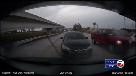 New Dashcam Video Shows Car Shot At 11 Times In Road Rage Incident On I 95 Wsvn 7news Miami