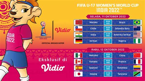 Jadwal Lengkap Piala Dunia Wanita U Live Di Vidio Laga Pembuka