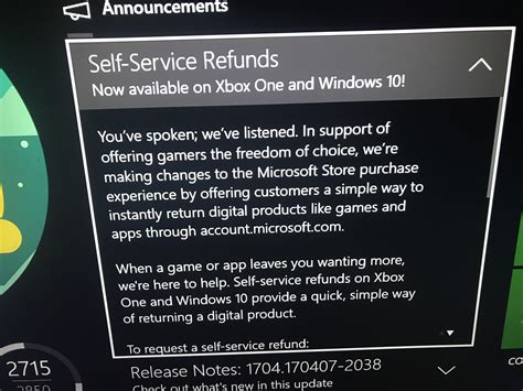 Automatic refund service coming for Xbox One and Windows 10 games