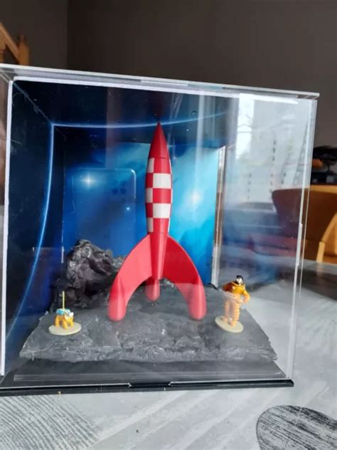 Tintin Diorama And Haddock Et Milou Sur La Lune 2ème Édition Eur 190 00