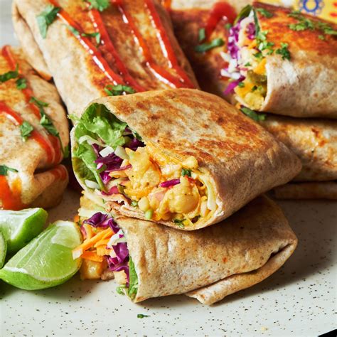 Chickpea Wraps Easiest Min Vegan Wrap You Ll Ever Make