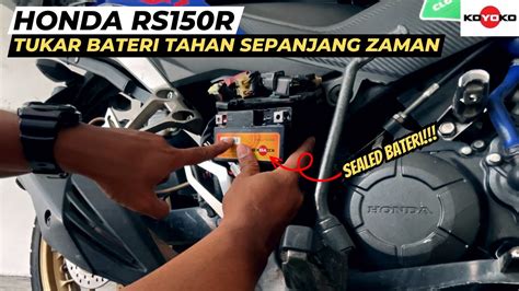 Honda Rs V Tutorial Pemasangan Bateri Koyoko Sealed Battery