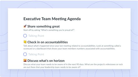 Microsoft Teams Meeting Agenda Template