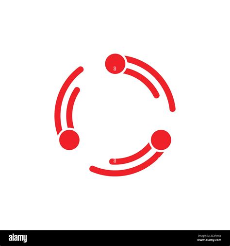 Circle Dots Rotation Object Logo Vector Stock Vector Image Art Alamy