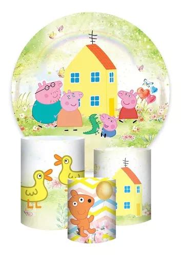 Trio Capa Cilindros Painel Sublimado Peppa Pig Veste F Cil