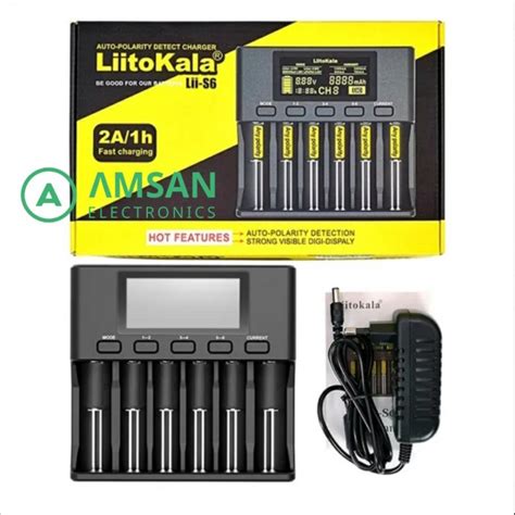 Jual Liitokala LII S6 Charger Battery Li Ion LiFePO4 Ni MH IMR AA AAA