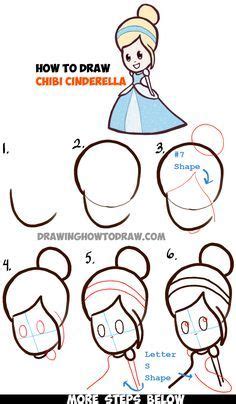 How To Draw Cute Baby Chibi Cinderella Easy Step By Step Drawing