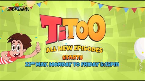 Titoo New Episodes On Pogochannel From Nd May New Animated Cartoon