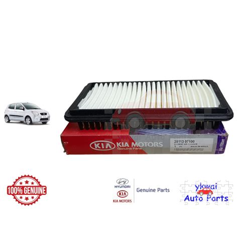 Genuine Kia Motors Air Filter For Kia Picanto Sa Shopee