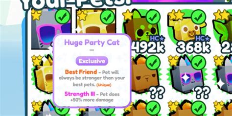 Beli Pet Exclusive Huge Party Cat Pet Simulator X Roblox Terlengkap Dan