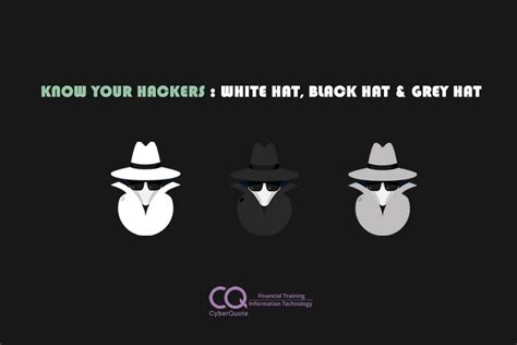 Know Your Hackers : White Hat, Black Hat & Grey Hat - CyberQuote Pte ...