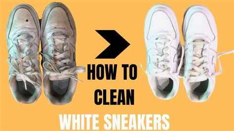 HOW TO CLEAN WHITE SNEAKERS HOME SOLUTIONS YouTube