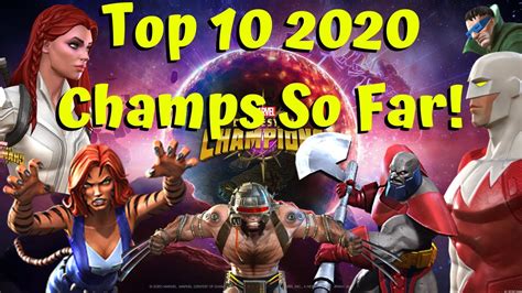 Top 10 2020 Released Champions So Far Best Champs Marvel Contest Of Champions Youtube