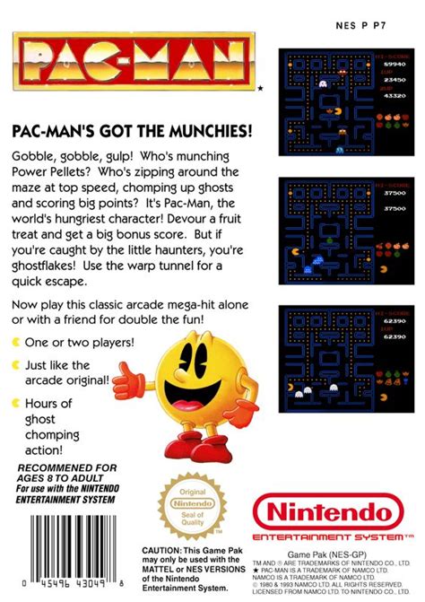 Pac Man 1980 Box Cover Art MobyGames