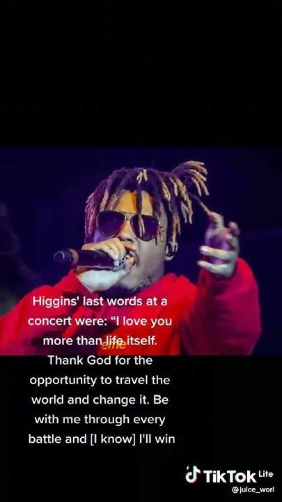 Juice Wrld Last Words Before He Died I Love U All More Than Life Itself Juicewrld