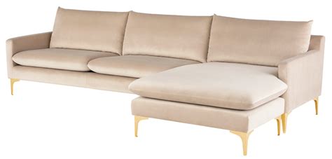 Nuevo Anders Sectional Sofa Nude HGSC