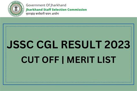 JSSC CGL Result 2024, Graduate Level Cut Off Marks, Merit List Link