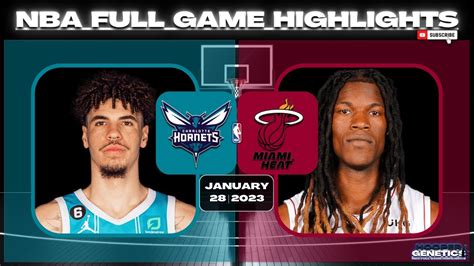 Charlotte Hornets Vs Miami Heat Full Game Highlights Jan