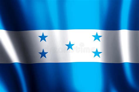 El Agitar De Honduras Y Ejemplo Coloridos De La Bandera Del Primer