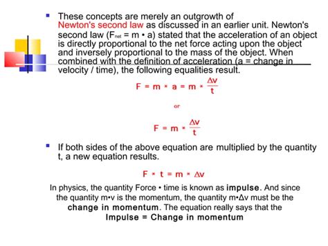 Impulse and momentum(physics) | PPT