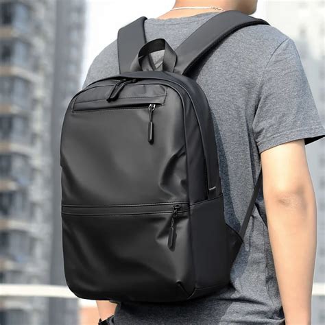 Mochila Ultraleve Para Homens Poli Ster Macio Mochila Escolar Sacos De