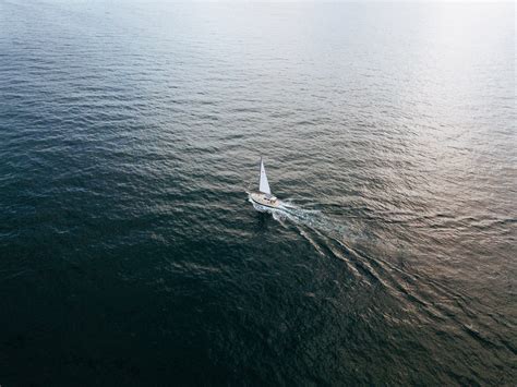 boat sailing sail and wave 4k HD Wallpaper