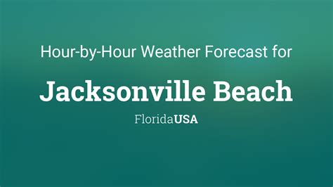 Hourly forecast for Jacksonville Beach, Florida, USA