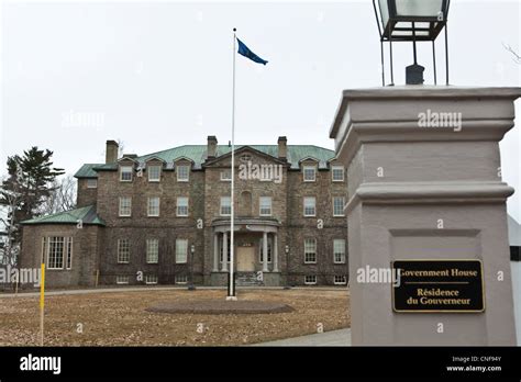 New Brunswick Government House Residence Du Gouverneur Is Pictured In