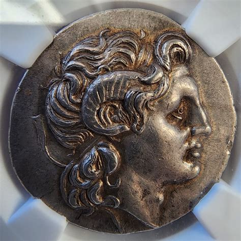 Lysimachus Thrace Silver AR Tetradrachm Lysimachos Coin 305 BC