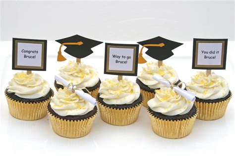 Graduation Cupcakes With Do It Yourself Toppers Glorious Treats