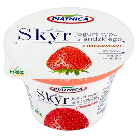 Piątnica Skyr Jogurt typu islandzkiego z truskawkami 150 g 1 szt 0 150