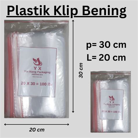 Jual Kantong Plastik Klip Uk X Plastik Zipper Lock Shopee Indonesia