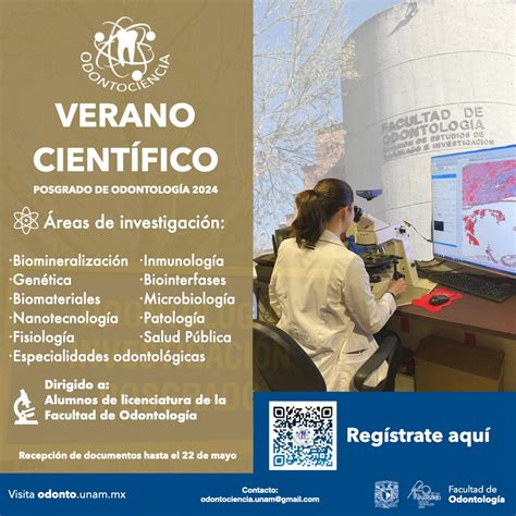 Verano Científico 2024 Facultad de Odontología UNAM