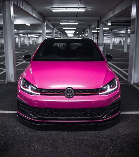 Pink Golf 7 5 Gti Car Volkswagen Vw Cars Gti